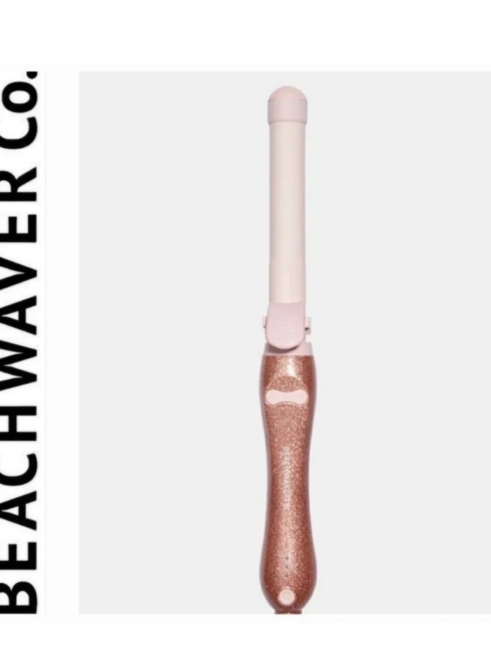 Beachwaver B1 Pink Glitter Rotating 1” Curling Iron BRAND NEW!!!